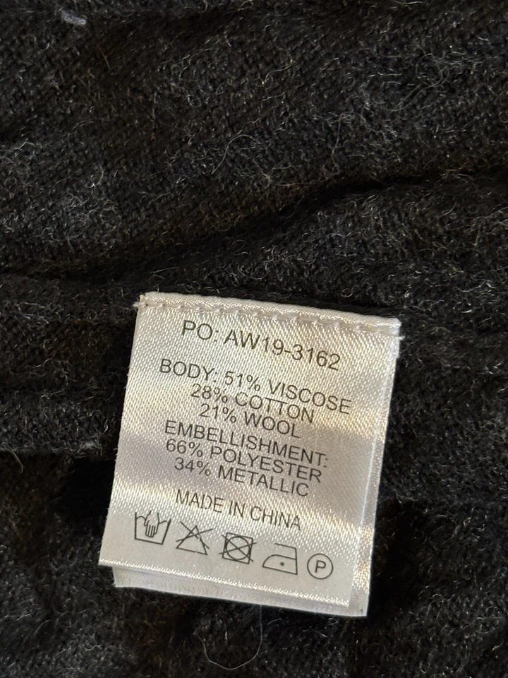 Hush black, blue star Jumper, Size XL - Image 3 of 4