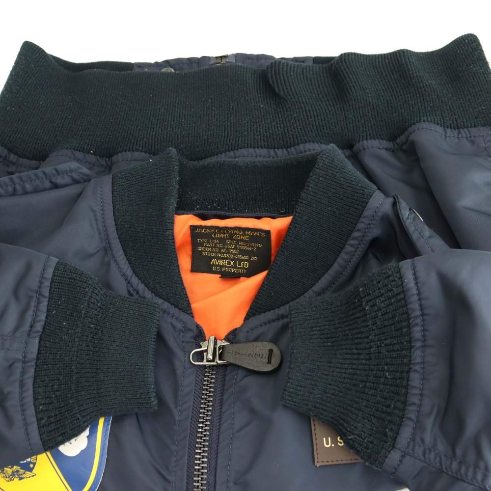 【激レア】L-2B フライトジャケット BLUE ANGELS AVIREX Avirex L-2B Flight Jacket Blue Angels Blouson M Navy /Es Os Men'S