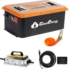 48V 51.2V 60Ah LiFePO4 Lithium Golf Cart Battery with 20A Charger