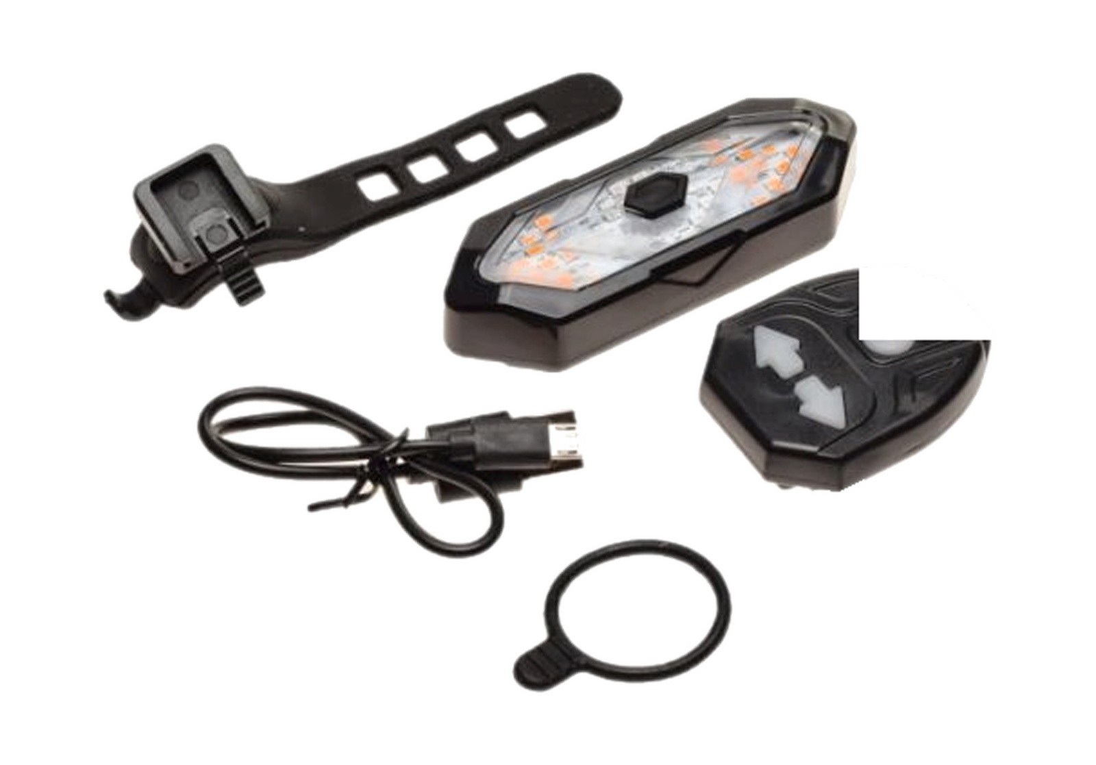Feu arrière à LED pour bicyclette + clignotants étanches IPX4 pour éclairage de vélo route