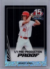 Brady Ebel 2025 Leaf National NSCC Baseball 1/1 Pre Production Proof