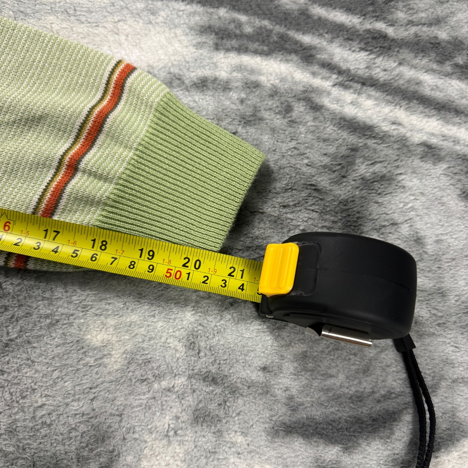 Vintage Billabong ‘Stripper’ 2000’s Y2K Stripe Light Green Large Knitted image 7