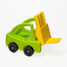 Vintage Fisher-Price Little People Construction Forklift & Front Loader Set — listing 2