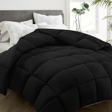 All Season Queen Size Bed Comforter - Cooling Goose Down Queen  88 88  Black