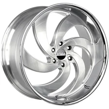 Strada C06 Retro 6 24x10 5x120 +25mm Brushed SSL Wheel Rim 24" Inch