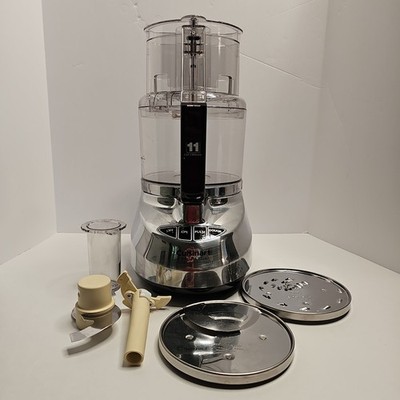 Cuisinart Prep 11 Cup Plus Chrome Food Processor DLC-2011CHB W/ Accessories
