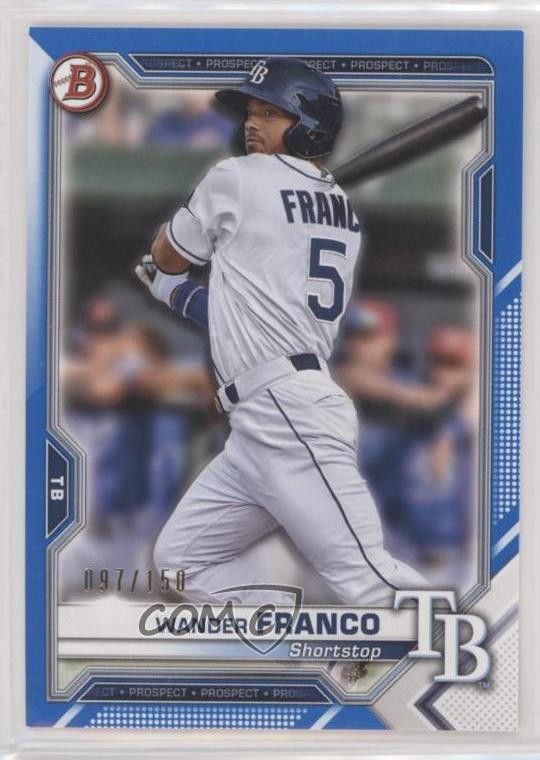 2021 Bowman Prospects Blue Border 97/150 Wander Franco #BP-57 2h4