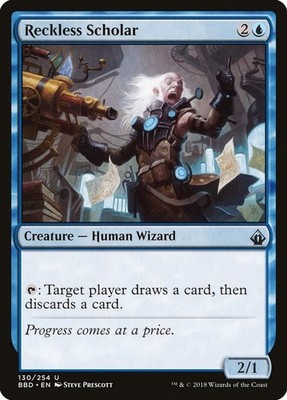 Reckless Scholar 130 Uncommon Battlebond Magic: The Gathering Near Mint