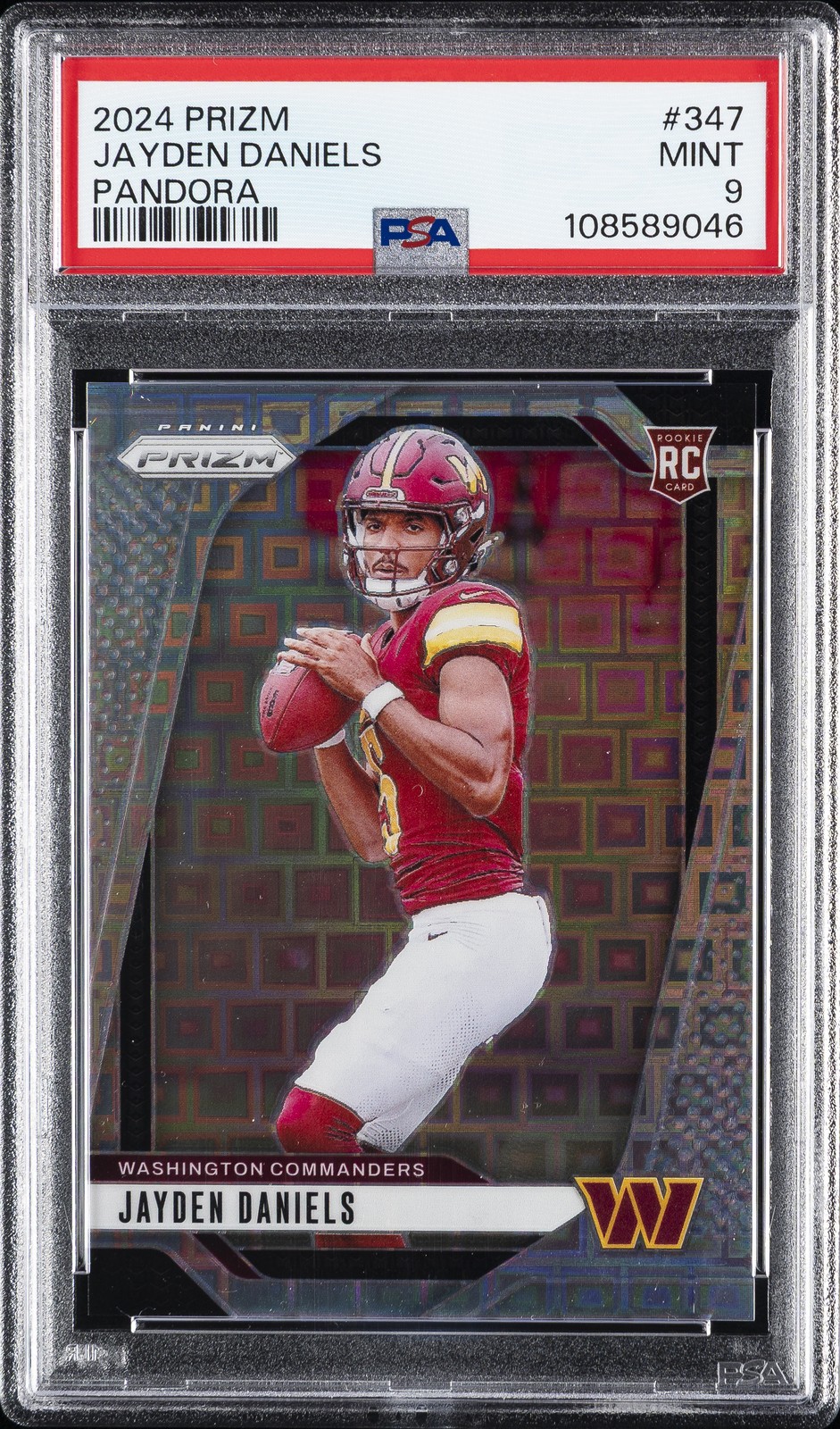 2024 PANINI PRIZM PANDORA #347 JAYDEN DANIELS ROOKIE RC 199/400 PSA 9