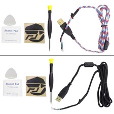 Mouse Upgrades Kit With Paracord Wire NonSlip Feet And Screwdriver Tool for G502