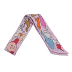 HERMES Twilly A Thousand and One Rabbits Mille et Un Lapins Silk100% Parme/R...