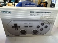 8BitDo (80DJ) SN30 Pro Bluetooth Gamepad Controller, Hall Effect Joystick Gray