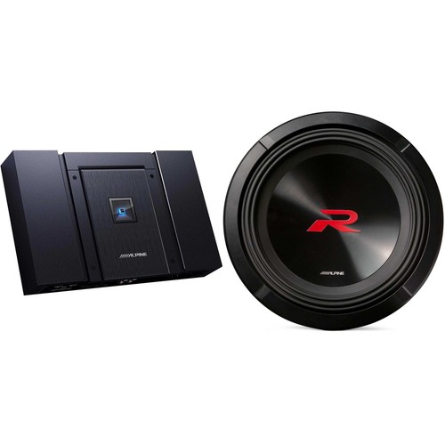 Alpine R2-W12D4 12" R-Series Sub w/ HDA-M80 Mono Amp Bundle