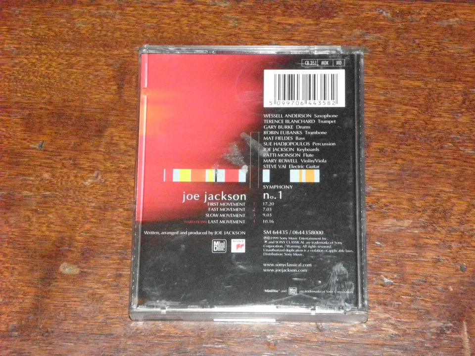 JOE JACKSON - SYMPHONY NO. 1 (MD MINIDISC ALBUM 1999) - Image 2 of 3