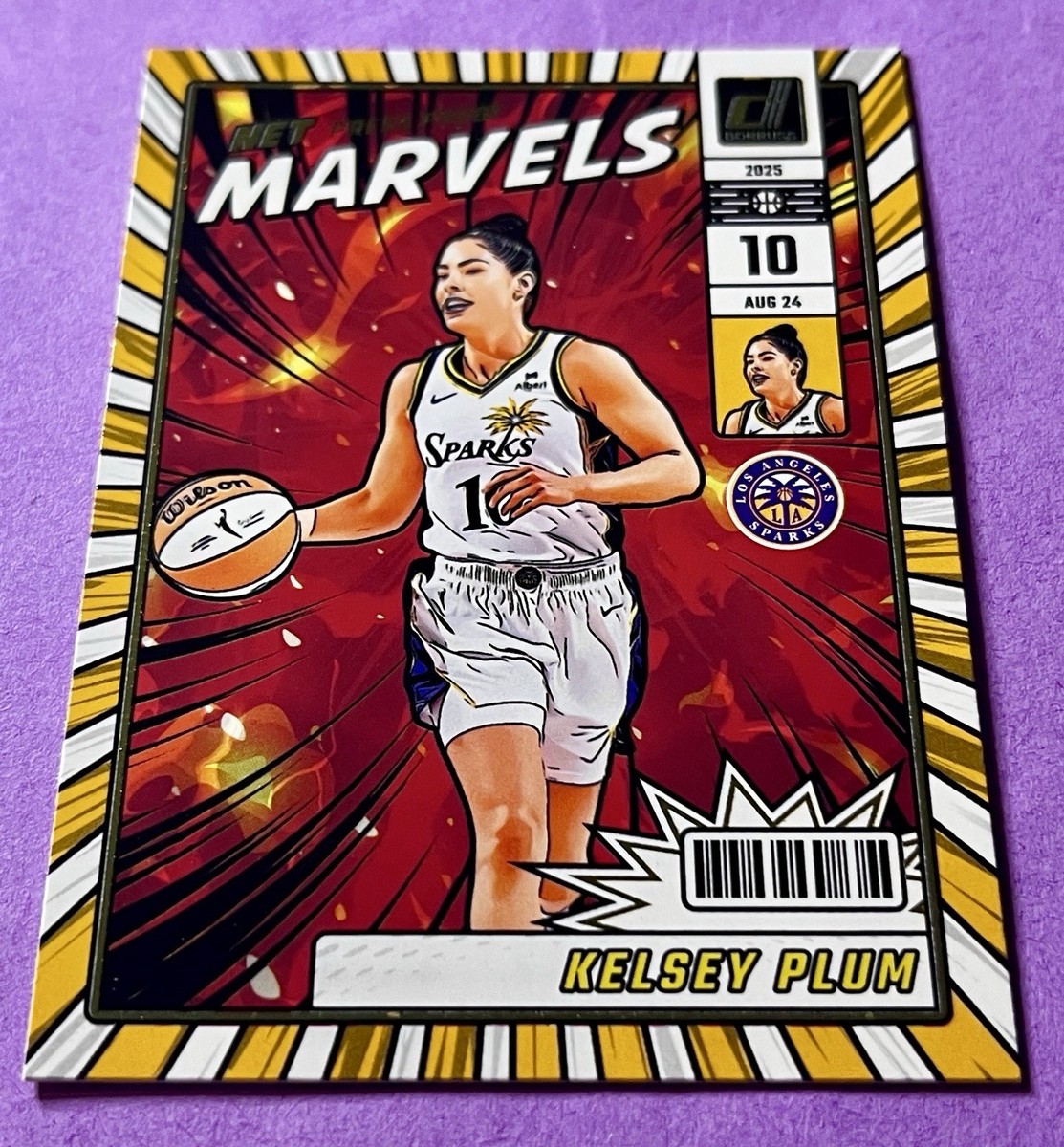 90s WNBA リバティ ハモン #25 バスケ ジャージ 古着 【L】 Kelsey Plum 2025 Panini Donruss WNBA NET MARVELS PRESS PROOF #3