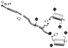 Dual Mufflers Resonator Pipe Exhaust System For Subaru Outback 2005 2.5l Dual Mufflers Resonator Pipe Exhaust System For Subaru Outback 2005 2.5l