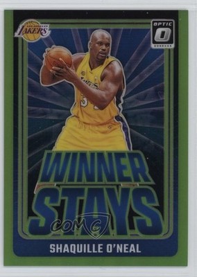 2024 Donruss Optic Winner Stays Lime Green Prizm /199 Shaquille O'Neal HOF 1t2r