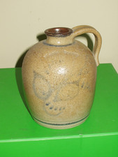 Cedar Swamp Stoneware Co Maple Syrup Jug W. Barnstable Mass Signed Jack Boyco