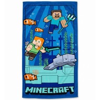 Minecraft Gamer Steve Alex Mikrofaser Badetuch Strandtuch Xl 70X140 Cm Fast Dry