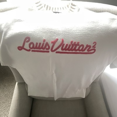 Louis Vuitton × Nigo Embroidered Mockneck Tee White Medium 