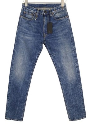 R13 Axl Slim Women's Jeans 27 Kelly Washed Blue Zip Fly Logo Denim