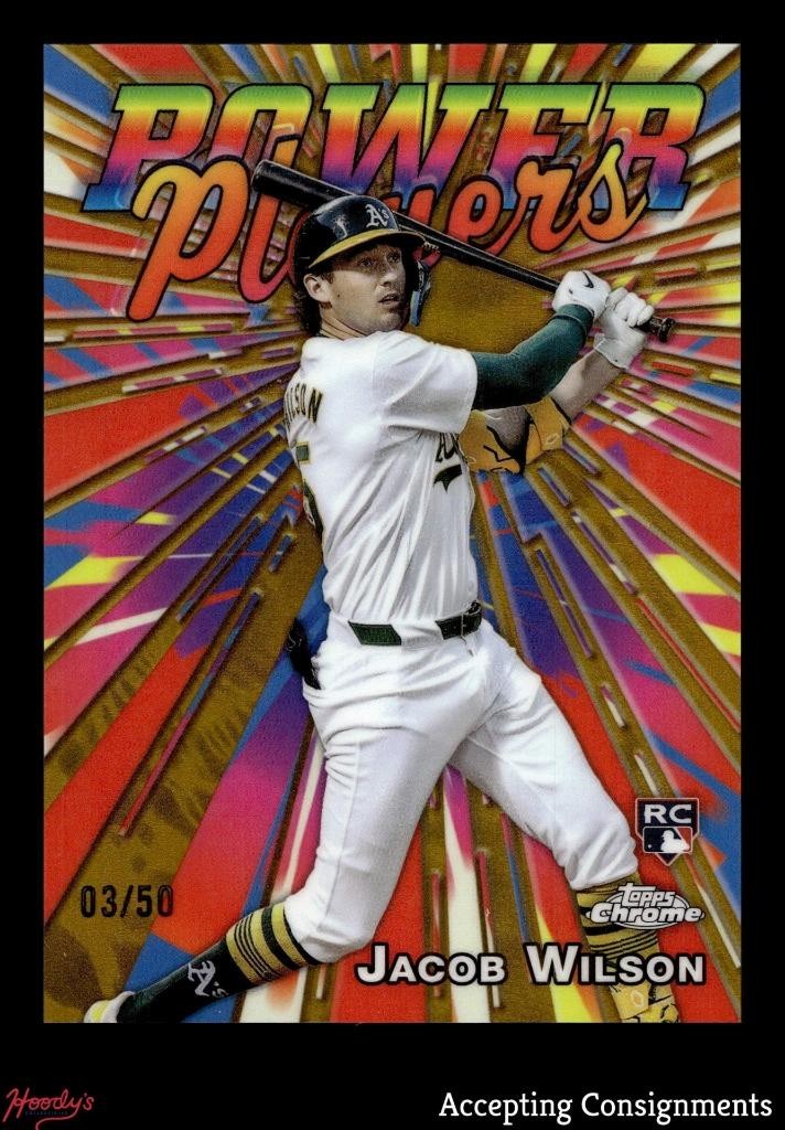 2025 Topps Chrome Power Players Gold Refractors #PP22 Jacob Wilson RC ROOKIE /50