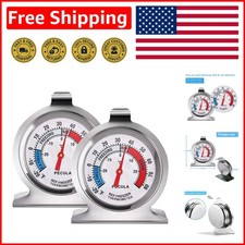 2-Pack Eco-Friendly Refrigerator Thermometer with Large Dial  Clear Indicators