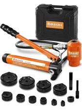 15 Ton 1/2 Inch to 4 Inch Hydraulic Punch Driver Kit Manual Hole Knockout Punche