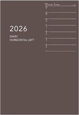 Daigo 2026 Planner, Appointment Weekly, Left, A5 Brown, E8153, January Start, 20