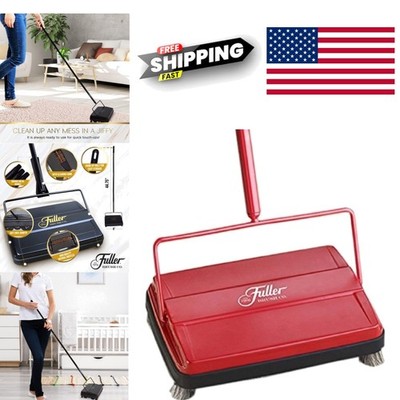 Portable Floor Sweeper 9 Inch Electrostatic Design for Carpets and Hard Floors