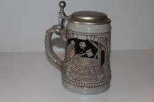 Bierseidel mit Zinndeckel