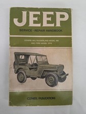 Jeep Service Repair Handbook Clymer Willys Mb Ford Gpw Wwii 1977 A162 Jeep Service Repair Handbook Clymer Willys Mb Ford Gpw Wwii 1977 A162