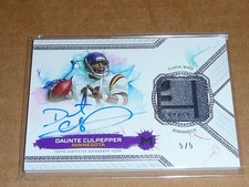 2024 Topps MOTIF DAUNTE CULPEPPER AUTOGRAPH/AUTO JERSEY PATCH TAG VIKINGS 5/5