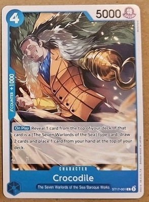 one piece card game crocodile deck OP14 “GREED” Divine Gold (Seven Sins Collection) Custom Art Crocodile (Full Art) ST30 One Piece Trading Card Game