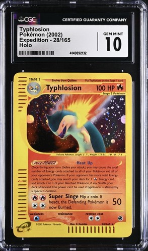 Typhlosion graded CGC 10 for sale on eBay