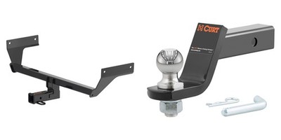CURT Trailer Hitch Tow Kit 2in Receiver Class 3, Ball Mount, Pin & Clip - 13471