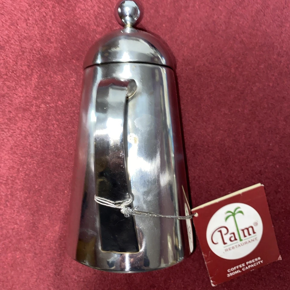 Palm Restaurant 12oz Double Wall Stainless Steel French Press Coffee Makers set - Image 3 of 4