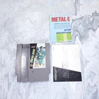 Metal Gear NES Cart with Map and Manual Original Vintage Nintendo Games