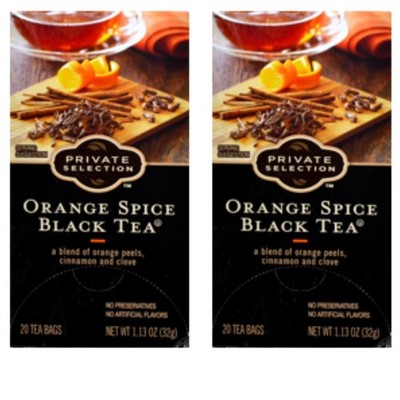 Private Selection Orange Spice Black Tea 20 ct (2 pack) 20 Count (Pack of 1)