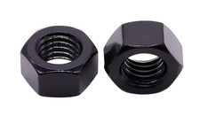 Black-Oxide 18-8 Stainless Steel Hex Nut M16 x 2 mm Thread Size