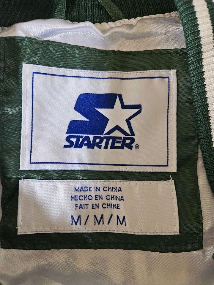 Milwaukee Bucks мужской стартер кремовый город цвета атласная куртка полный Snap размер M новый - Изображение 4 из 4