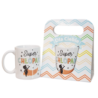 Keramikbecher Im Geschenkkarton Mit Aufschrift „Super ChłOpak“