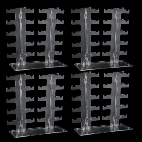 4Pack 2 Row Sunglass Display Stand Glasses Holder, Sunglasses Display Rack, T...