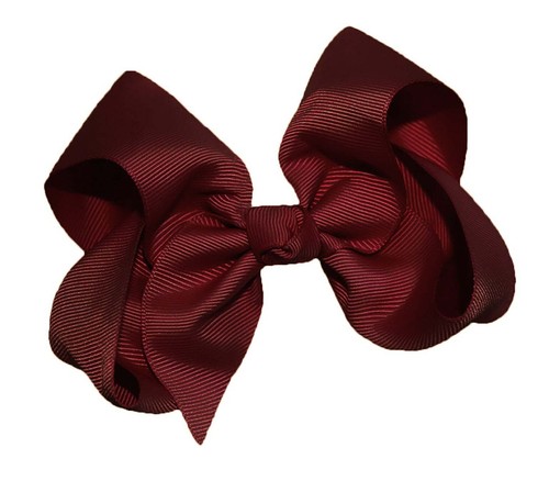 WD2U Girls 4" Solid Grosgrain Ribbon Boutique Hair Bow French Clip Barrette - Picture 12 of 61
