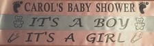 PERSONALISED BABY SHOWER BANNER (CHEAP)