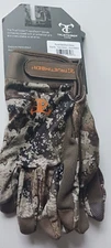 New True Timber Lightweight  Gloves large pulse handtech wrist strap