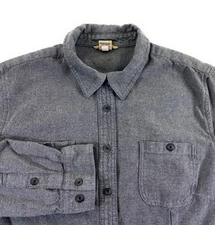 Duluth Women's Free Swingin' Flannel Bi-Swing Back Pockets Gray Top XL