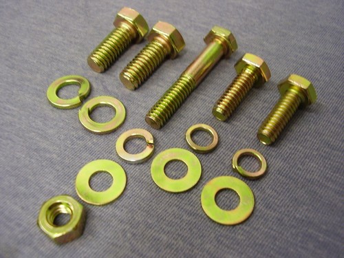 Ford Kent Crossflow H/T ZINC & COLOUR Plated Full Engine Bolt, Nut & Washer Kit - Picture 7 of 12