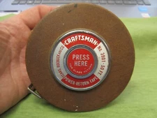 Vtg. Craftsman No. 3901 50ft. Power-Return Steel Tape