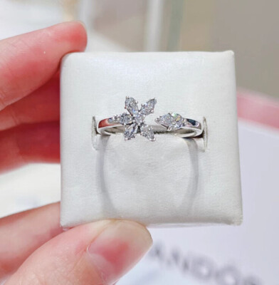 Women's Fancy Wedding Promise Ring Ct Simulated Diamond 14k White Gold  Over
